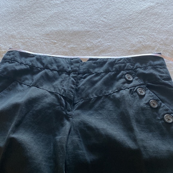 Elevenses (Anthropologie) black flare pants. Size 10. Zipper front with pockets. - Picture 8 of 10